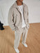 SHEIN Manfinity Roghcode Traje casual de chaqueta y pantalones con textura - Quierox - Tienda Online