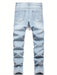 SHEIN Manfinity Roughcore Jeans casuales ajustados con bolsillos desgastados para hombres - Quierox - Tienda Online