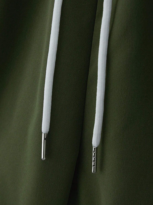 Shein Manfinity RSRT Conjunto de vacaciones de camiseta de manga corta con estampado de palmeras y pantalones cortos con cordón - Quierox - Tienda Online