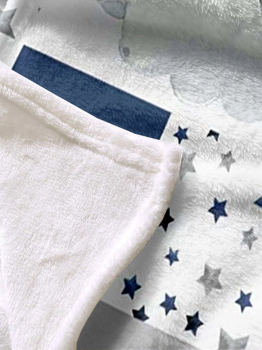 Shein Manta con estampado de elefante y estrella, de poliéster con dibujos animados 1 ud. - Quierox - Tienda Online