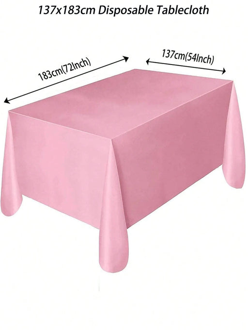 SHEIN Mantel desechable de unicolor de 137x183cm para fiestas de cumpleaños - Quierox - Tienda Online