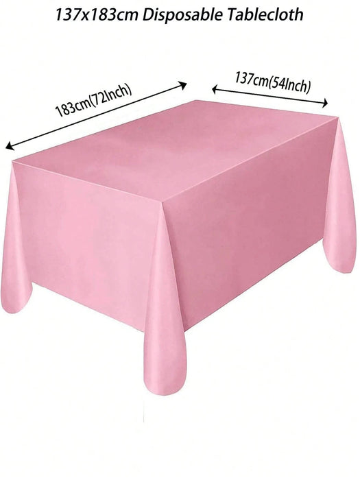 SHEIN Mantel desechable de unicolor de 137x183cm para fiestas de cumpleaños - Quierox - Tienda Online