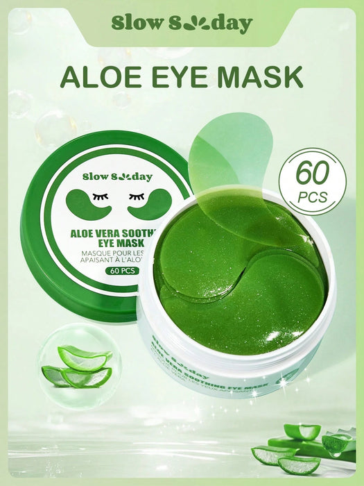 SHEIN Mascarilla calmante para ojos de Aloe Vera SlowSunday, 30 pares - Quierox - Tienda Online