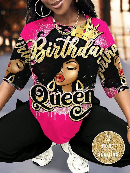 SHEIN Maweii Camiseta casual de manga corta con cuello redondo - Quierox - Tienda Online