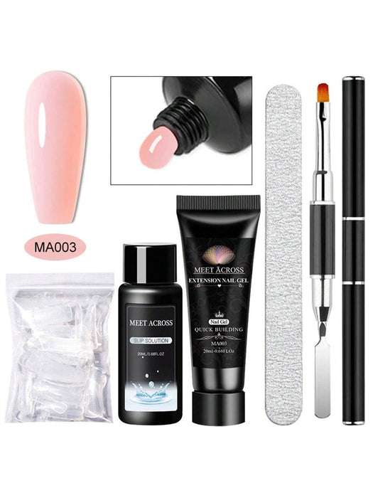 SHEIN MEET ACROSS Kit de extensión de uñas de 5 piezas, gel de extensión - Quierox - Tienda Online