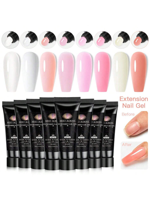 SHEIN MEET ACROSS Kit de extensión de uñas de 5 piezas, gel de extensión - Quierox - Tienda Online
