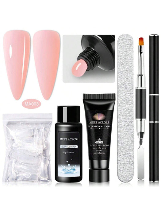 SHEIN MEET ACROSS Kit de extensión de uñas de 5 piezas, gel de extensión - Quierox - Tienda Online