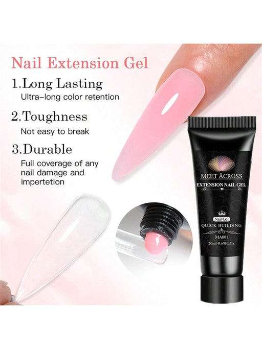 SHEIN MEET ACROSS Kit de extensión de uñas de 5 piezas, gel de extensión - Quierox - Tienda Online
