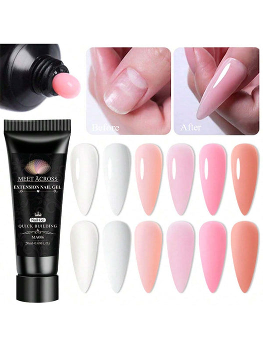SHEIN MEET ACROSS Kit de extensión de uñas de 5 piezas, gel de extensión - Quierox - Tienda Online