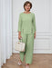 SHEIN Miaspire Conjunto casual de camisa y pantalón de color liso para mujer - Quierox - Tienda Online