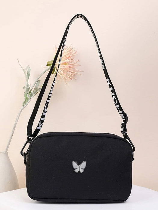 Shein Mini bolsa cuadrada con decoración de mariposas - Quierox - Tienda Online