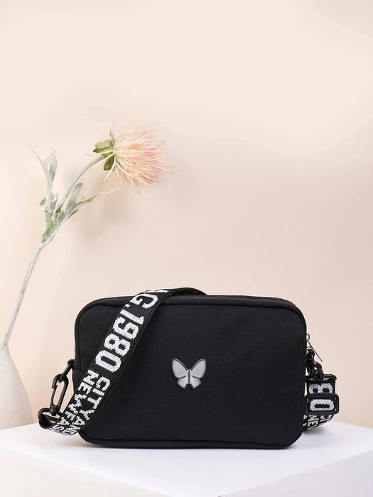 Shein Mini bolsa cuadrada con decoración de mariposas - Quierox - Tienda Online