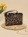 SHEIN Mini bolso de hombro minimalista retro de PU con estampado de leopardo - Quierox - Tienda Online