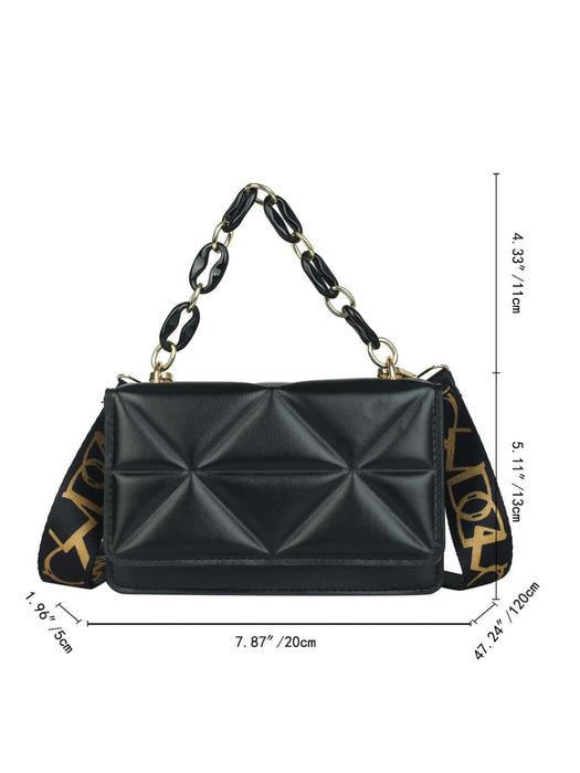 SHEIN Mini Bolso de mano acolchado con diseño minimalista y elegante para mujer - Quierox - Tienda Online