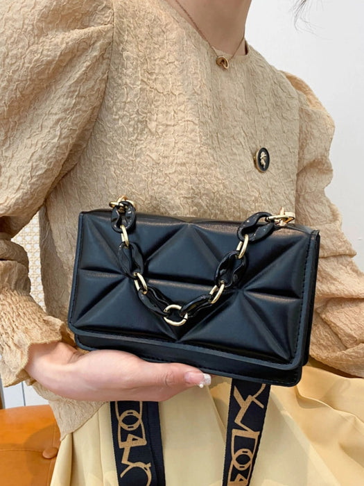 SHEIN Mini Bolso de mano acolchado con diseño minimalista y elegante para mujer - Quierox - Tienda Online