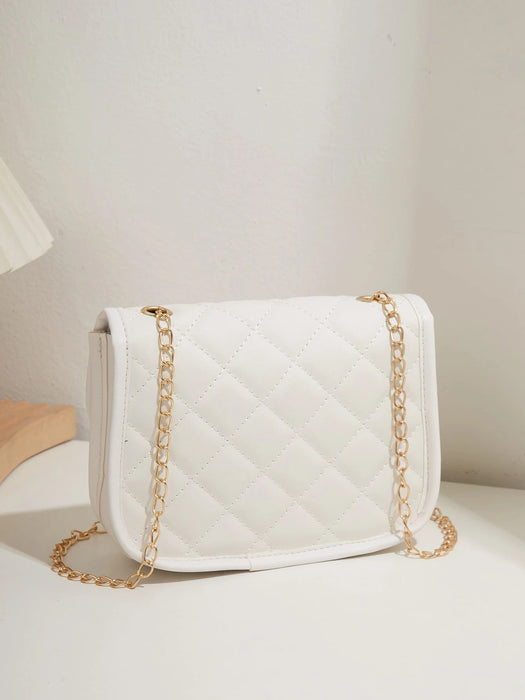 SHEIN Mini bolso de sillín de moda con detalle de costura y solapa, bolso bandolera - Quierox - Tienda Online
