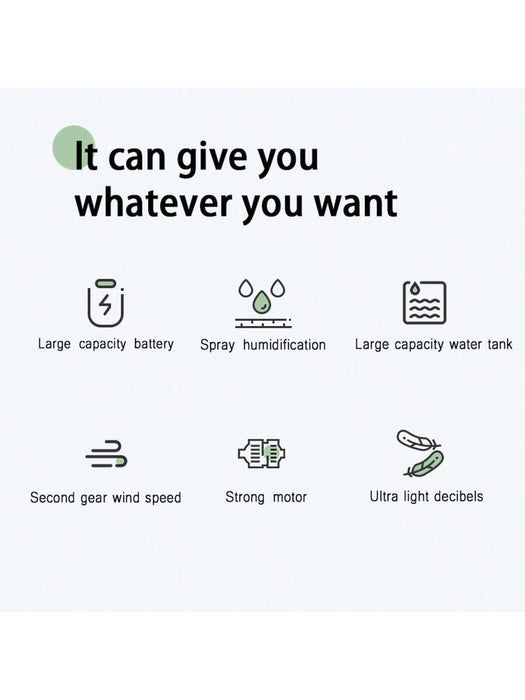 Shein Mini ventilador de aire acondicionado pequeño con humidificación - Quierox - Tienda Online