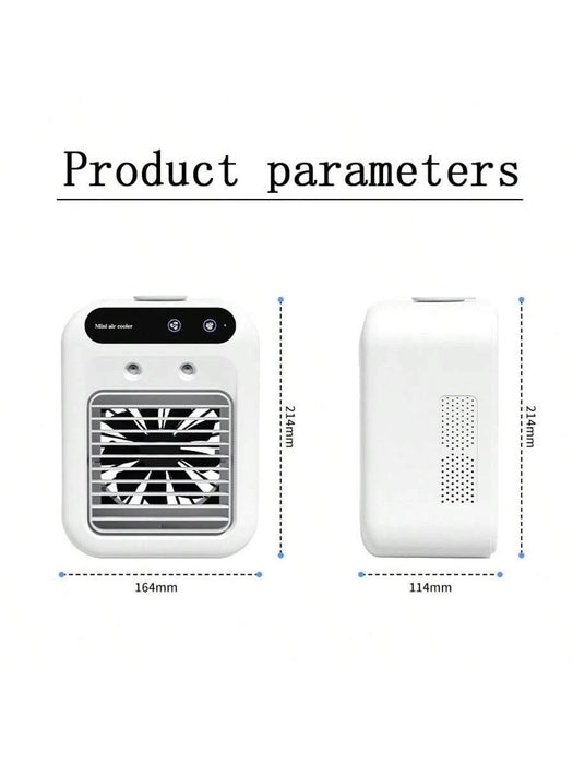 Shein Mini ventilador de aire acondicionado pequeño con humidificación - Quierox - Tienda Online