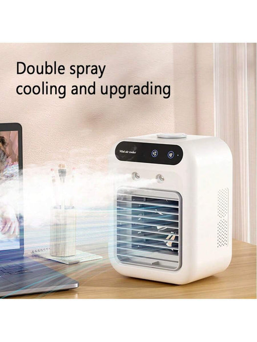 Shein Mini ventilador de aire acondicionado pequeño con humidificación - Quierox - Tienda Online