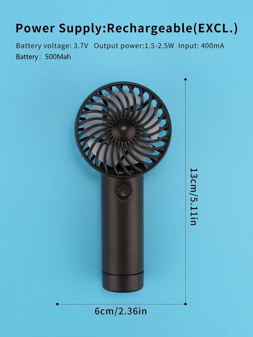 Shein Mini ventilador de mano recargable AOYI de 500 mAh - Quierox - Tienda Online