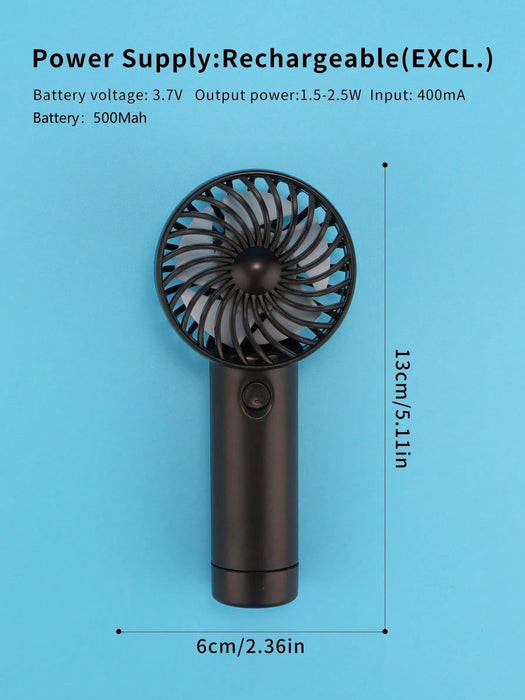 Shein Mini ventilador de mano recargable AOYI de 500 mAh - Quierox - Tienda Online
