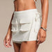SHEIN Minifalda con lazo lateral, ccon bolsillos de lantero para mujer - Quierox - Tienda Online