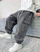 SHEIN Mirajuku Pantalones cargo de mezclilla con cintura elástica y cordón - Quierox - Tienda Online
