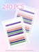 Shein Miss Wink 240 piezas de piel de flores de colores 40D - Quierox - Tienda Online
