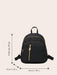 Shein Mochila casual de estilo universitario para mujer, de nailon de color liso - Quierox - Tienda Online