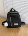 SHEIN Mochila de moda ZAOSHANGHAO con diseño de letras y pompones, portátil y plegable - Quierox - Tienda Online
