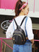 SHEIN Mochila pequeña de nailon para mujer, bolso de hombro, color negro - Quierox - Tienda Online