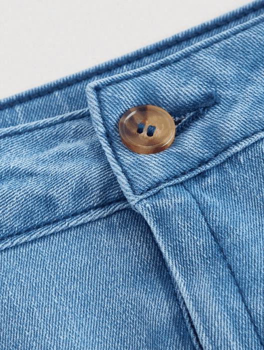 SHEIN MOD Falda vaquera diaria simple con lazo para mujeres - Quierox - Tienda Online