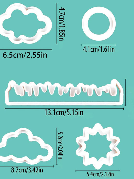 Shein Molde de plástico para tartas 5 piezas - Quierox - Tienda Online