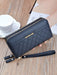 SHEIN Monedero de mujer, cartera larga de moda con cremallera, doble capa - Quierox - Tienda Online