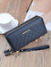 SHEIN Monedero de mujer, cartera larga de moda con cremallera, doble capa - Quierox - Tienda Online