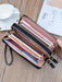 SHEIN Monedero de mujer, cartera larga de moda con cremallera, doble capa - Quierox - Tienda Online