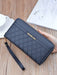 SHEIN Monedero de mujer, cartera larga de moda con cremallera, doble capa - Quierox - Tienda Online