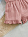 Shein Mono con tirantes y volantes para bebé niña, cómodo, lindo y dulce - Quierox - Tienda Online