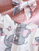 SHEIN Mono con volantes y diadema con estampado de elefante para niña - Quierox - Tienda Online