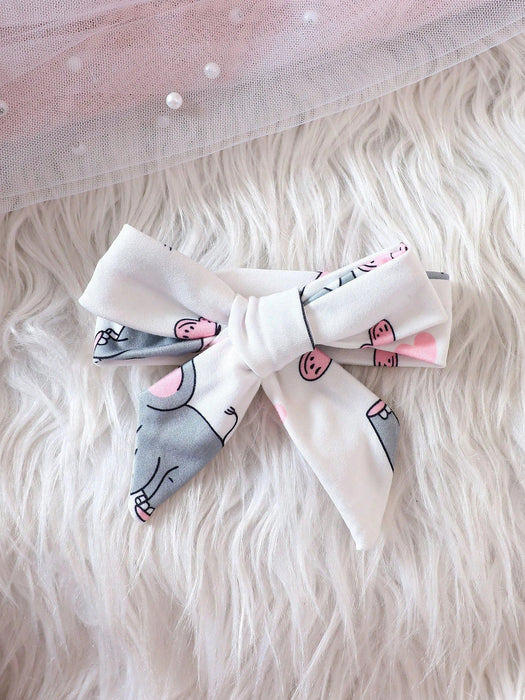 SHEIN Mono con volantes y diadema con estampado de elefante para niña - Quierox - Tienda Online