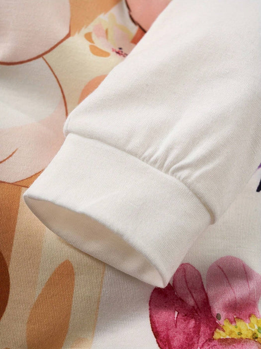 SHEIN Mono de manga larga con estampado de jirafa para niña, primavera y otoño - Quierox - Tienda Online