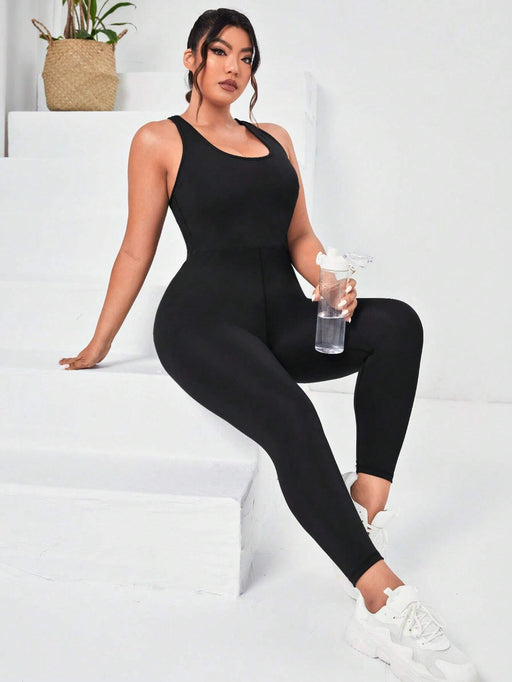 Shein Mono deportivo con espalda cruzada Plus — Quierox Tienda