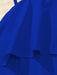 Shein Mono holgado de color liso con cuello asimétrico, volantes y pernera ancha - Quierox - Tienda Online