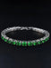 SHEIN MOONSO Pulsera unisex de estilo hip - hop streetwear verde con microincrustaciones de circonita - Quierox - Tienda Online