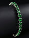 SHEIN MOONSO Pulsera unisex de estilo hip - hop streetwear verde con microincrustaciones de circonita - Quierox - Tienda Online