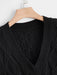 SHEIN MOOSTA Plus Chaleco tipo suéter de punto trenzado - Quierox - Tienda Online