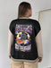SHEIN MOOSTA Plus Chaqueta de dos tonos con hombros caídos y ribete de rayas con gráfico de letras - Quierox - Tienda Online