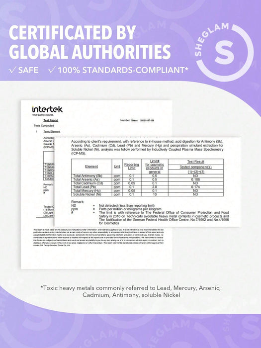 Shein Muestra de base de maquillaje mate transpirable de larga duración SHEGLAM - Quierox - Tienda Online