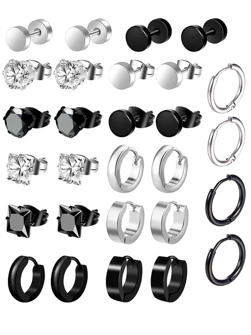 SHEIN Mujer 14 piezas / set Set pendientes de aro minimalista - Quierox - Tienda Online