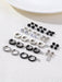 SHEIN Mujer 14 piezas / set Set pendientes de aro minimalista - Quierox - Tienda Online